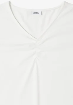 Basic shirt met rimpels