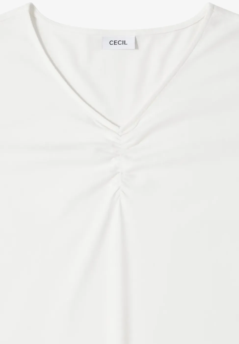 Basic shirt met rimpels