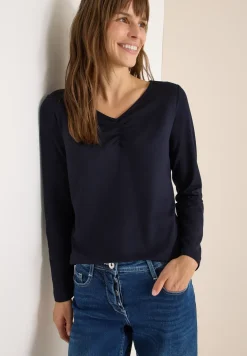Basic shirt met rimpels