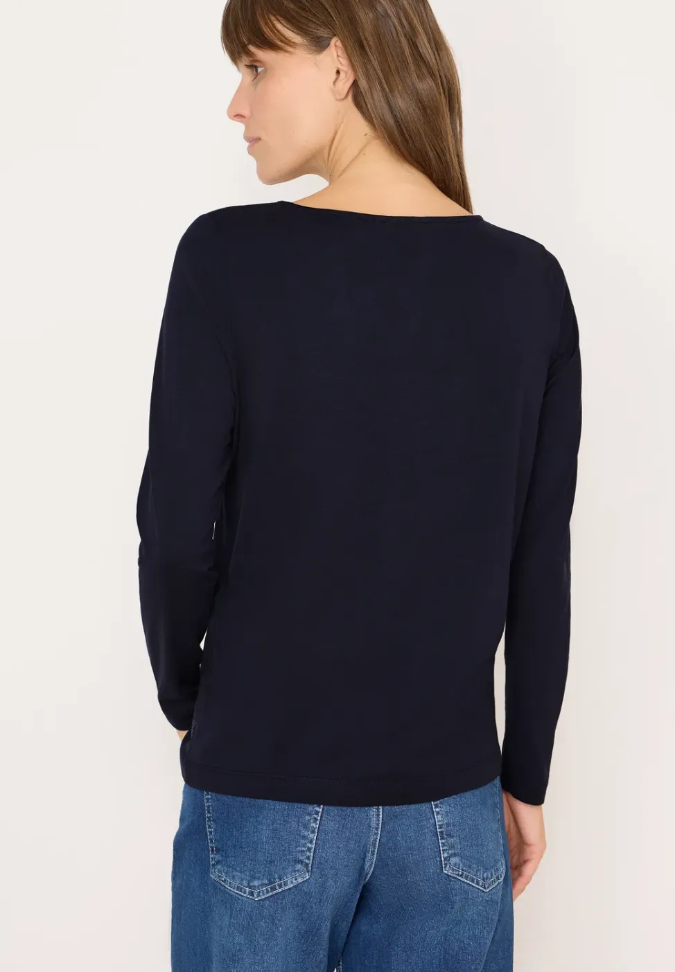Basic shirt met rimpels