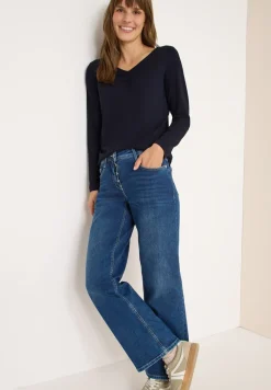 Basic shirt met rimpels