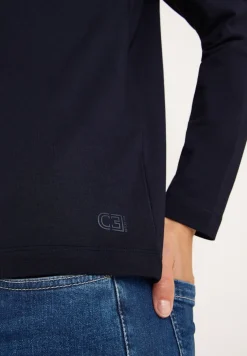 Basic shirt met rimpels