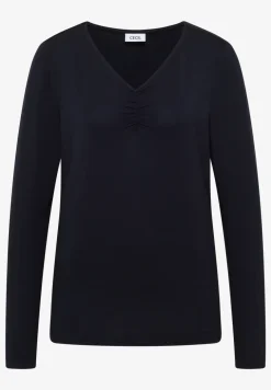 Basic shirt met rimpels