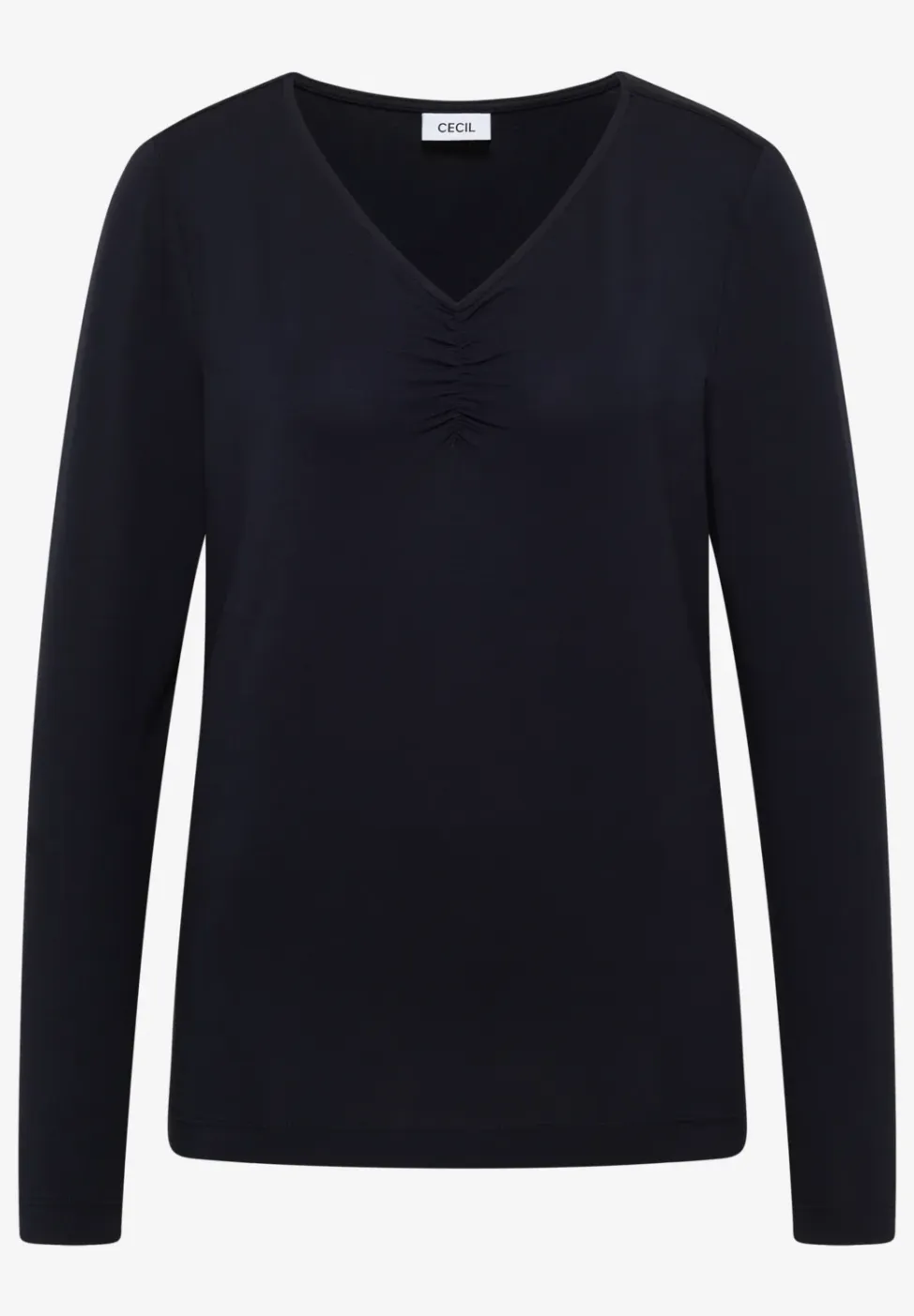 Basic shirt met rimpels