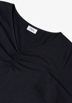 Basic shirt met rimpels