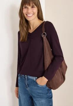 Basic shirt met rimpels