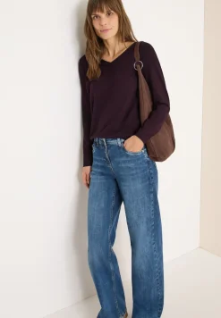 Basic shirt met rimpels