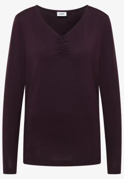 Basic shirt met rimpels