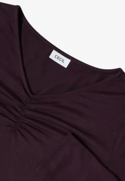 Basic shirt met rimpels