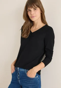 Basic shirt met rimpels