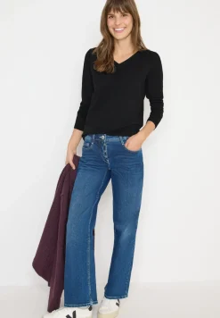 Basic shirt met rimpels
