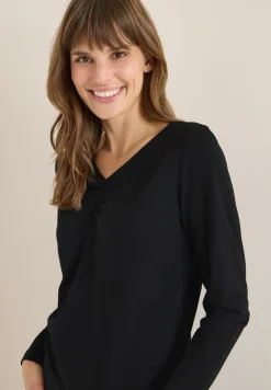 Basic shirt met rimpels