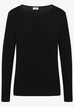 Basic shirt met rimpels