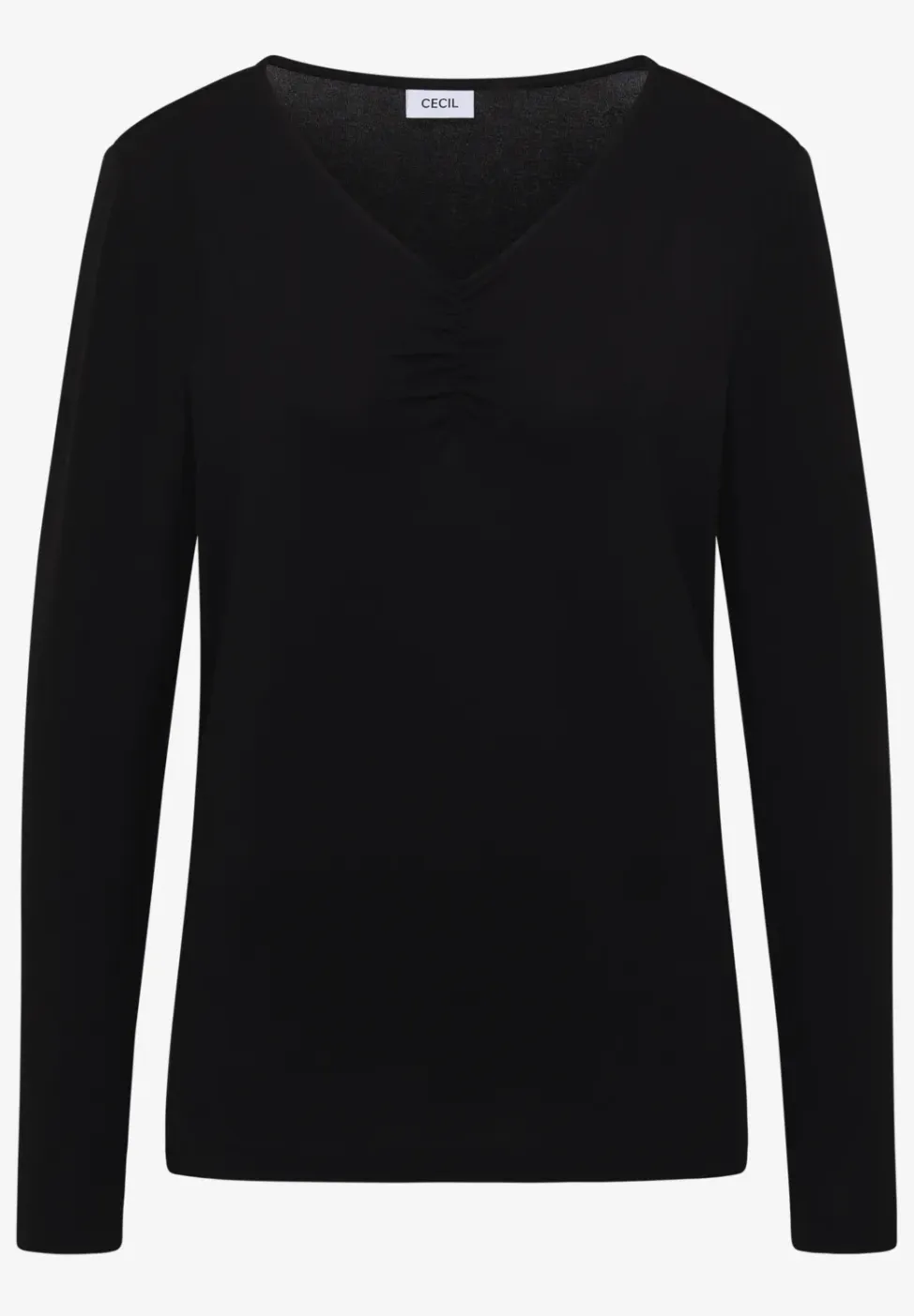 Basic shirt met rimpels