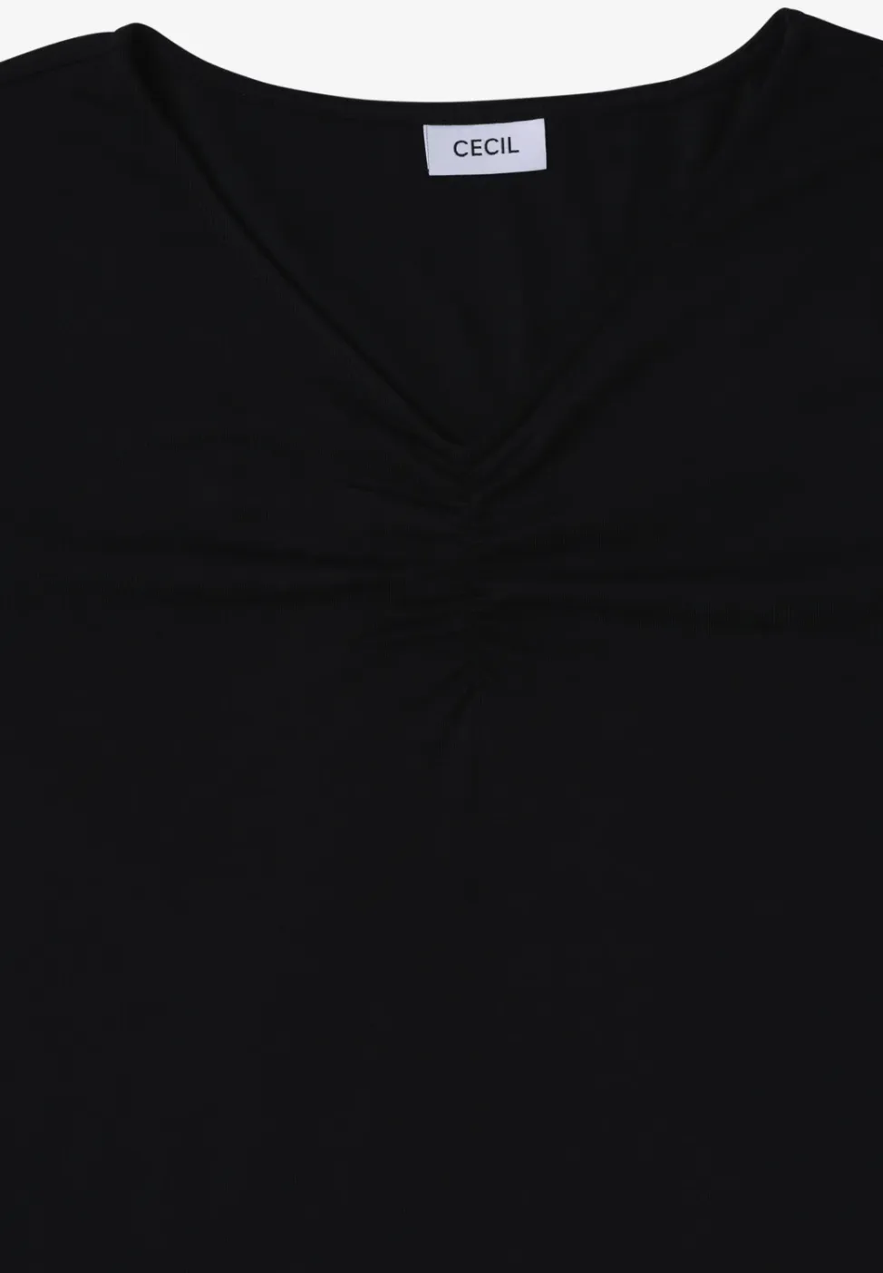 Basic shirt met rimpels