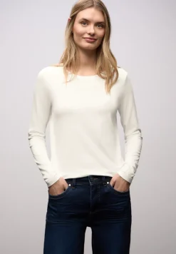 Basic shirt met ronde hals