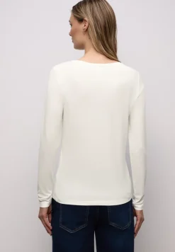 Basic shirt met ronde hals