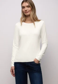 Basic shirt met ronde hals