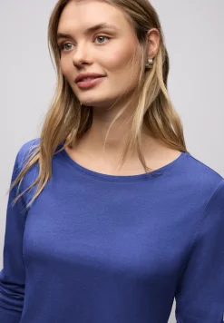 Basic shirt met ronde hals