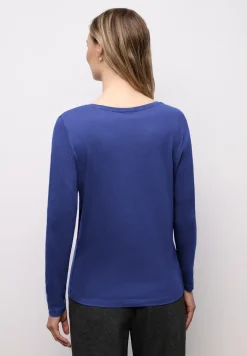 Basic shirt met ronde hals