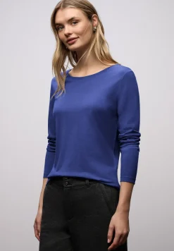 Basic shirt met ronde hals