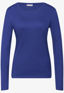 Basic shirt met ronde hals