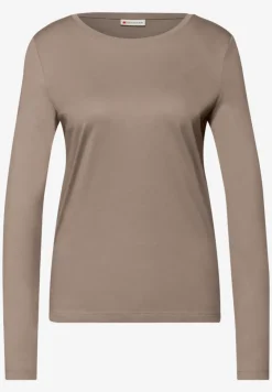 Basic shirt met ronde hals