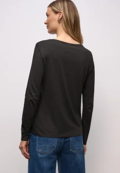 Basic shirt met ronde hals