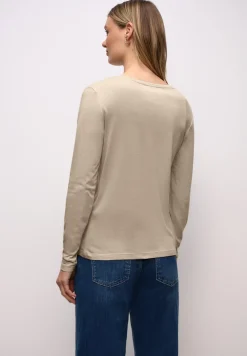 Basic shirt met ronde hals