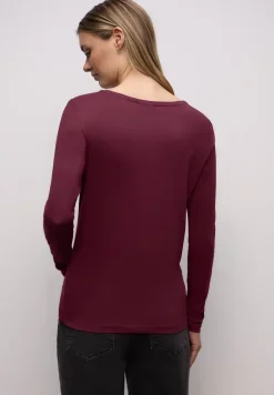 Basic shirt met ronde hals
