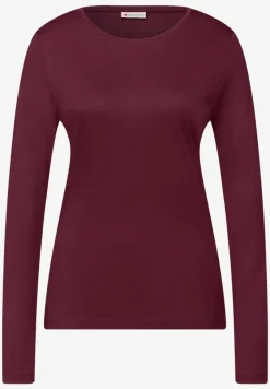 Basic shirt met ronde hals