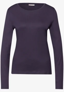 Basic shirt met ronde hals