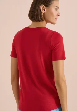 Basic Shirt met ronde hals