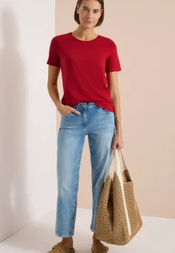 Basic Shirt met ronde hals