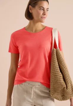 Basic Shirt met ronde hals