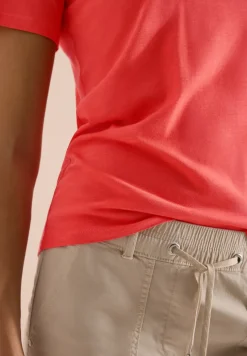 Basic Shirt met ronde hals