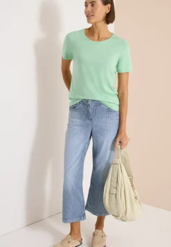 Basic Shirt met ronde hals