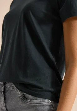 Basic Shirt met ronde hals