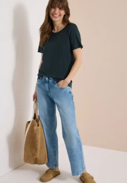 Basic Shirt met ronde hals