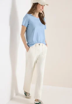 Basic Shirt met ronde hals