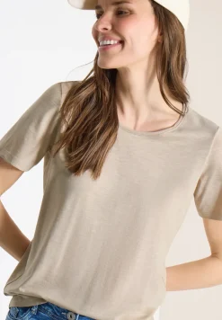 Basic Shirt met ronde hals