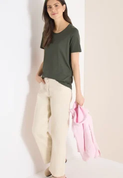 Basic Shirt met ronde hals