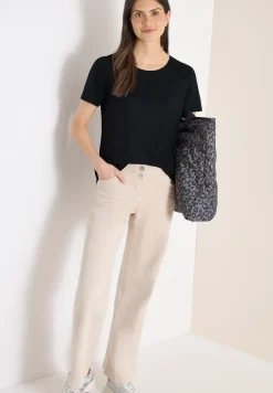 Basic Shirt met ronde hals