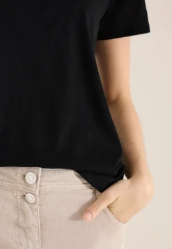 Basic Shirt met ronde hals