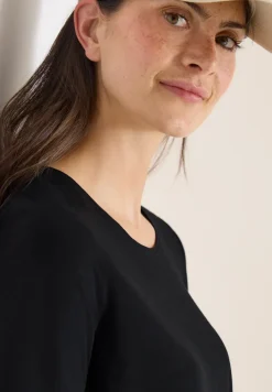 Basic Shirt met ronde hals