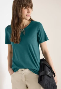 Basic Shirt met ronde hals