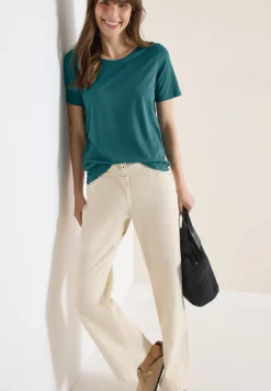 Basic Shirt met ronde hals