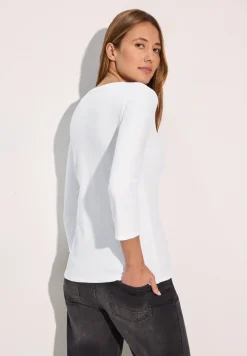 Basic shirt met ronde hals