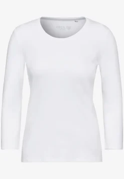 Basic shirt met ronde hals
