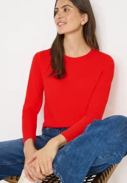 Basic shirt met ronde hals